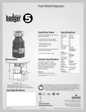 Insinkerator garbage disposal badger 5 manual